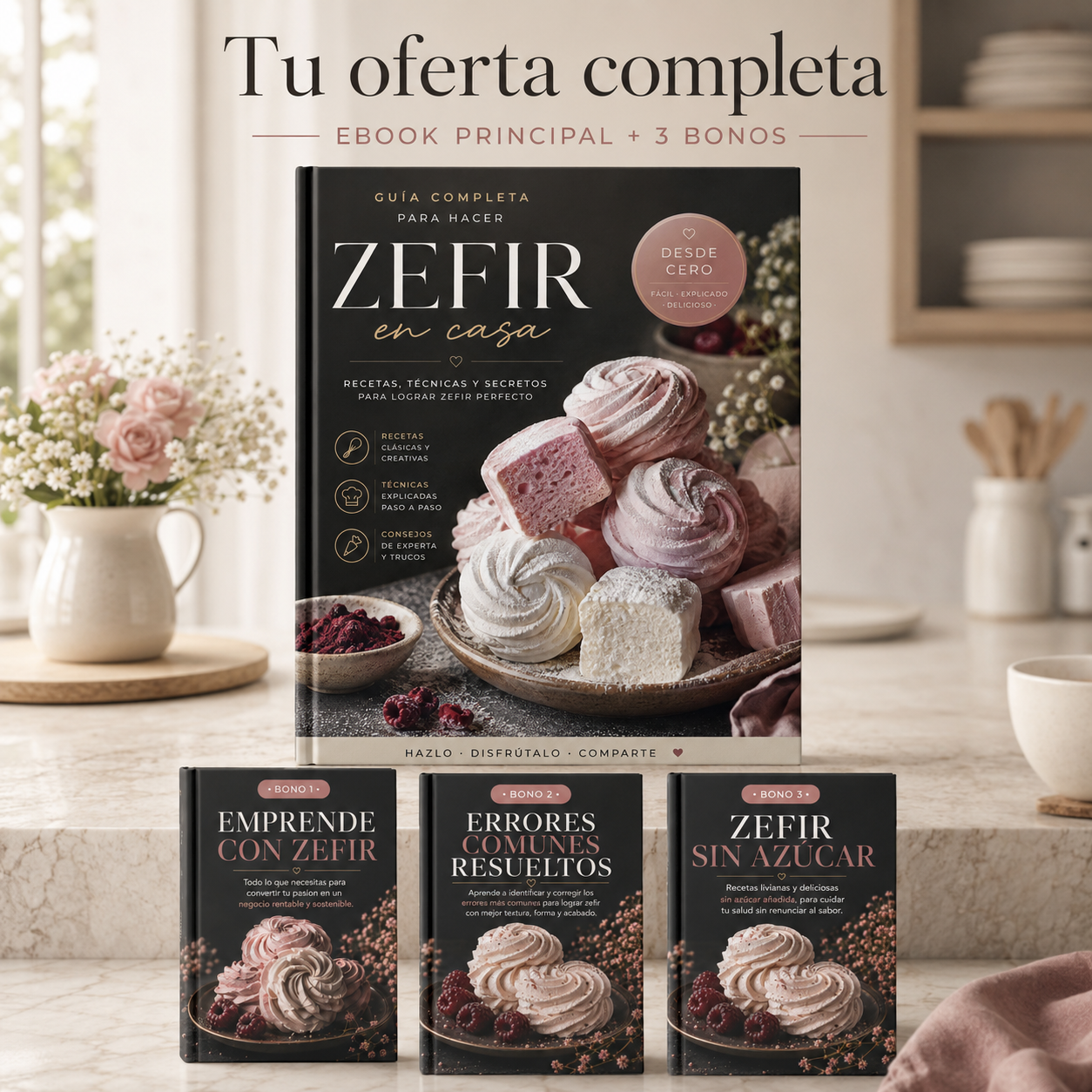 Guía completa para hacer Zefir en casa más 3 bonos de regalo